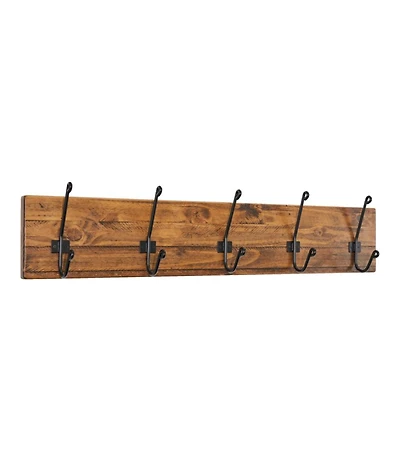 Rustic Wooden Wall Rack