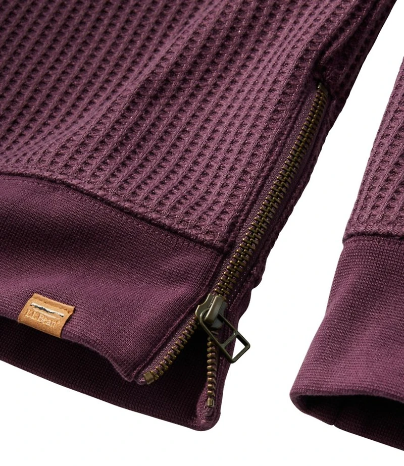 Women's Birchwood Brushed Waffle Top, Crewneck
