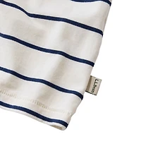 Women's Soft Stretch Supima-Blend Tee, Scoopneck Short-Sleeve Stripe