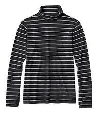 Women's Soft Stretch Supima-Blend Tee, Turtleneck Stripe