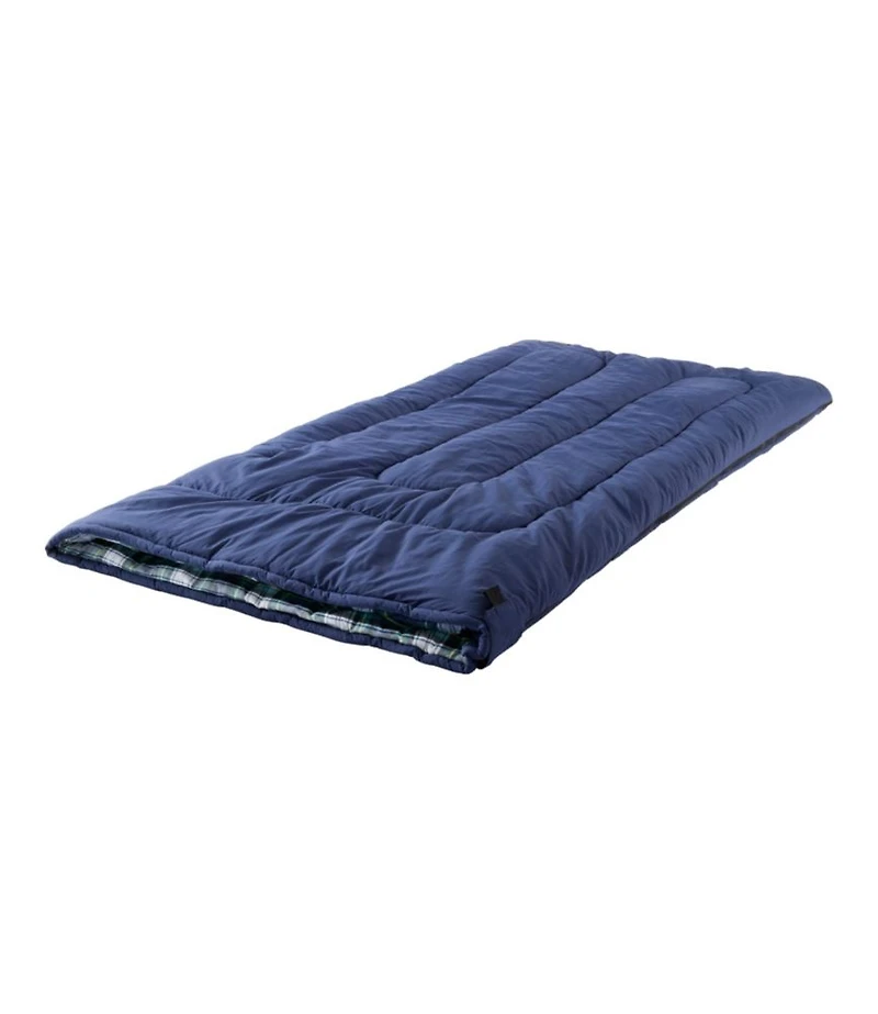 L.L.Bean Flannel Lined Camp Sleeping Bag, 40°