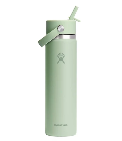 Hydro Flask Wide Mouth Water Bottle with Flex Straw Cap, 24 oz.