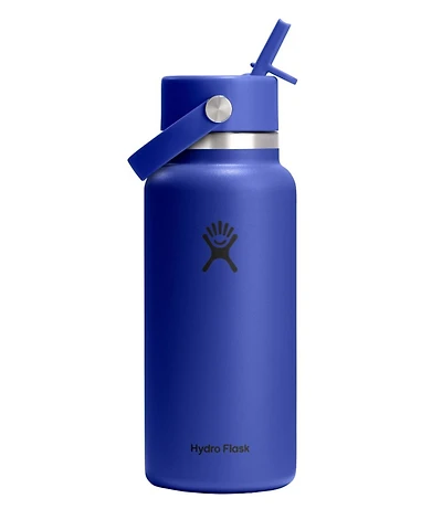 Hydro Flask Wide Mouth Water Bottle with Flex Straw Cap, 32 oz.