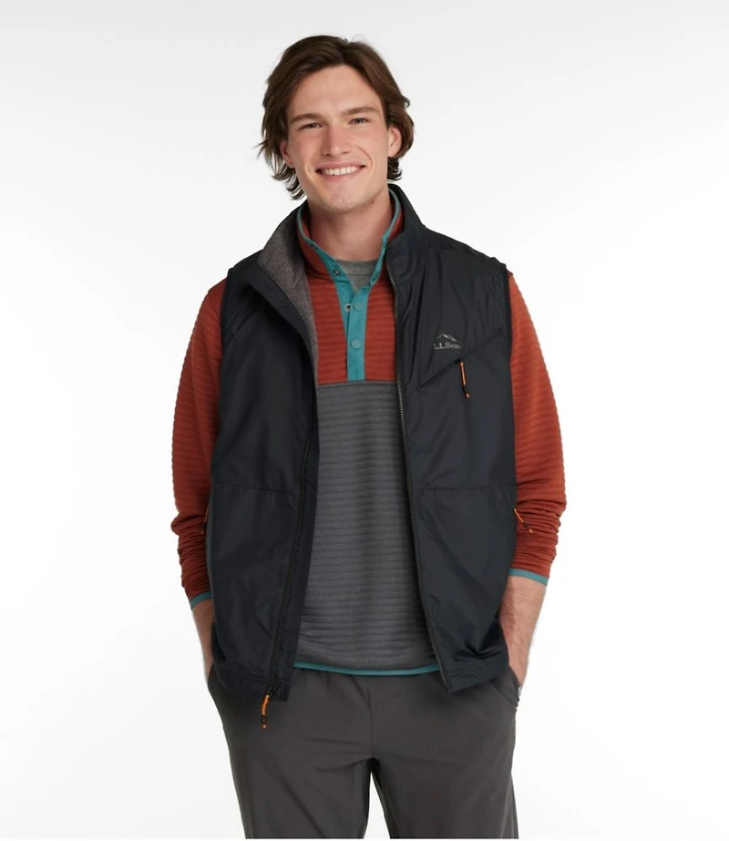 Men's Bean's Performance Fleece-Lined Windbreaker Vest