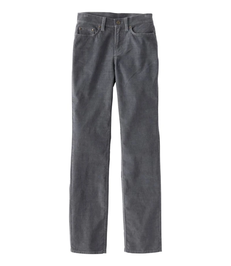 Women's BeanFlex Five-Pocket Corduroy Pants, Mid-Rise Straight-Leg