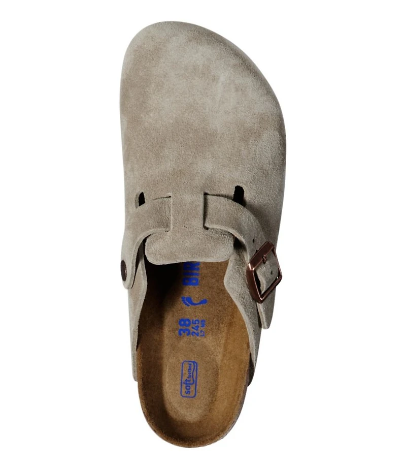 Women's Birkenstock Boston Clogs, Suede Soft Footbed