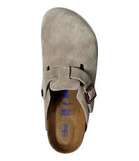 Women's Birkenstock Boston Clogs, Suede Soft Footbed