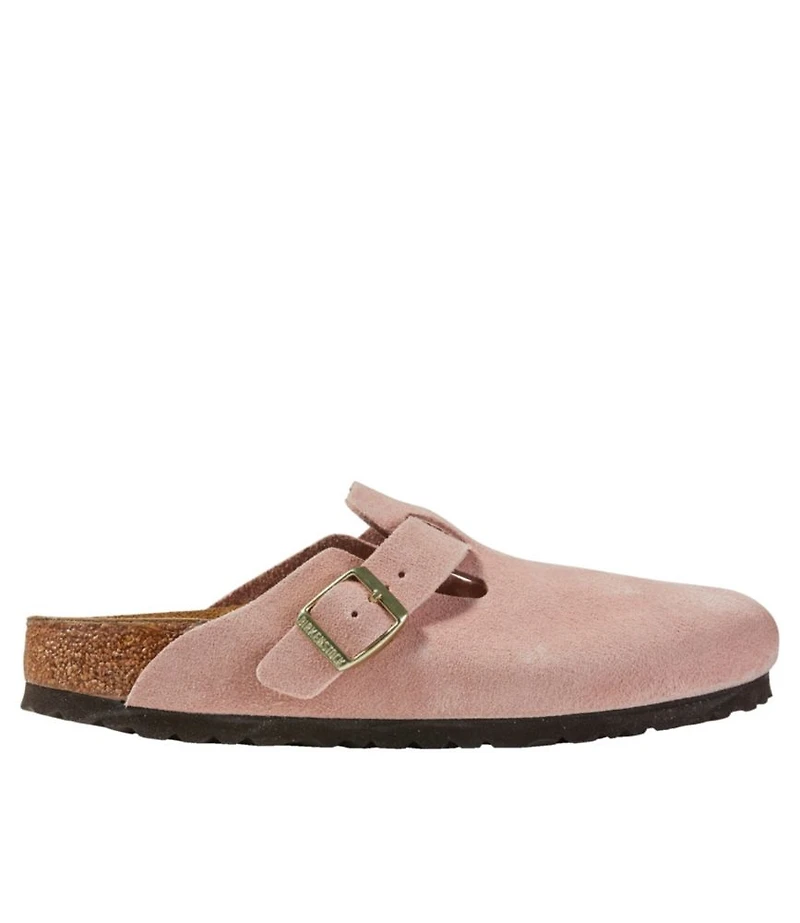 Women's Birkenstock Boston Clogs, Suede Soft Footbed