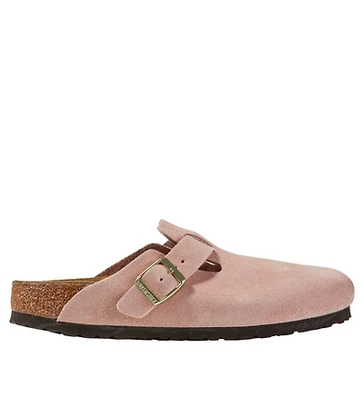 Women's Birkenstock Boston Clogs, Suede Soft Footbed