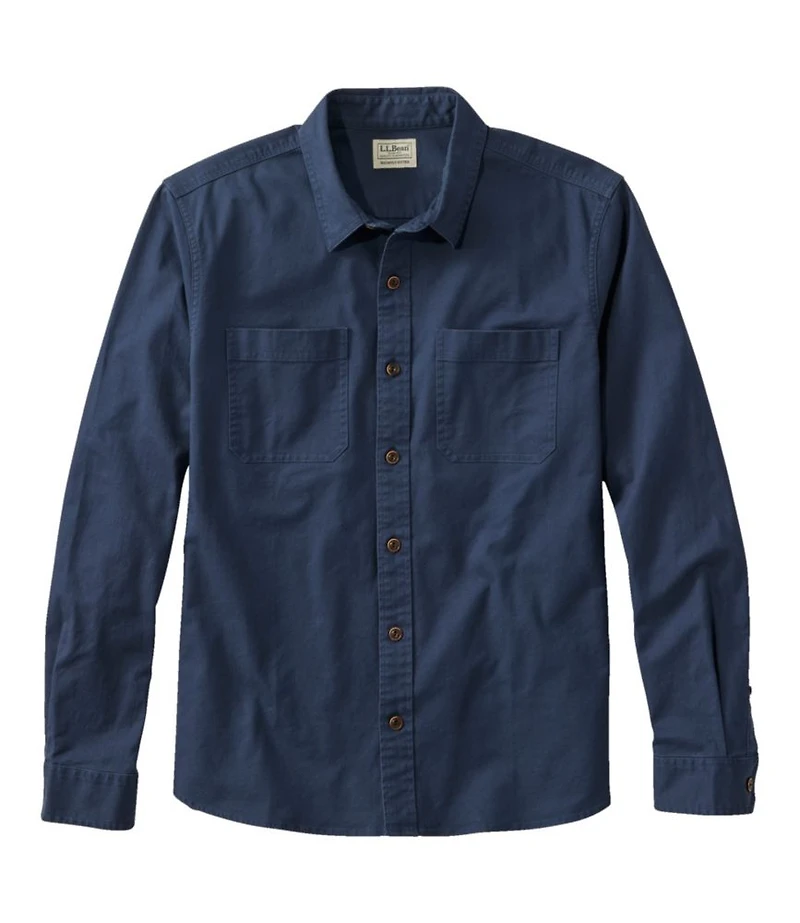 Men's BeanFlex® Twill Shirt, Slightly Fitted Untucked Fit, Long-Sleeve