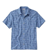 Men's Lakewashed Performance Shirts, Button-Front Shirt, Short-Sleeve, Print