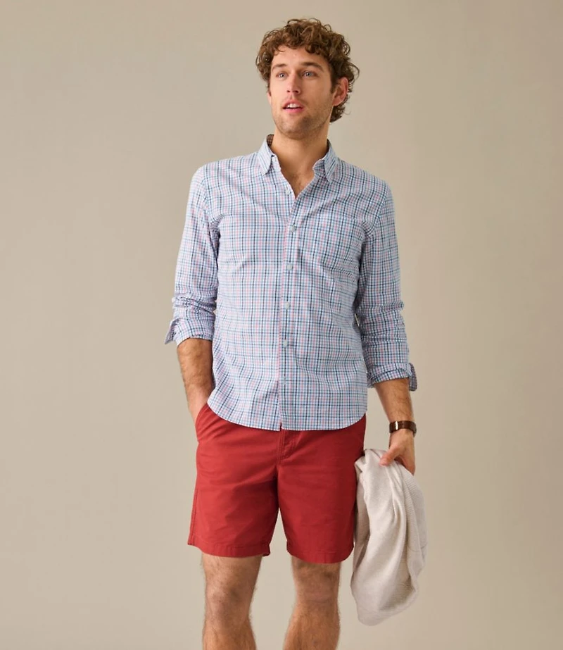Men's Comfort Stretch Performance® Shirt, Long-Sleeve, Slightly Fitted Untucked Fit