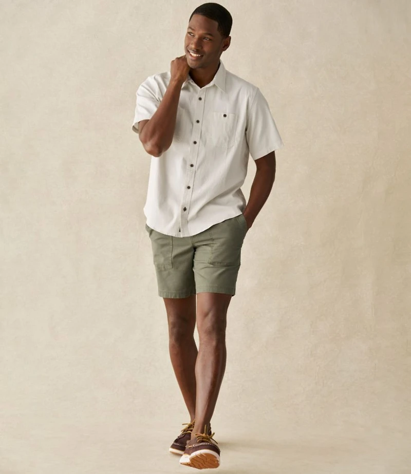 Men's Sunwashed Cotton Shorts, 8"