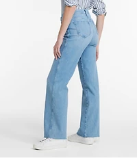 Women's L.L.Bean Everyday Stretch Jeans, High-Rise Relaxed Wide-Leg