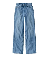 Women's L.L.Bean Everyday Stretch Jeans, High-Rise Relaxed Wide-Leg