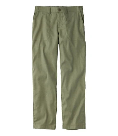 Women's Comfort Stretch Cotton/Linen Pants, High-Rise Ankle