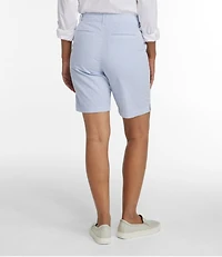 Women's Comfort Stretch Shorts, Seersucker Bermudas 9"