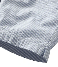 Women's Comfort Stretch Shorts, Seersucker Bermudas 9"