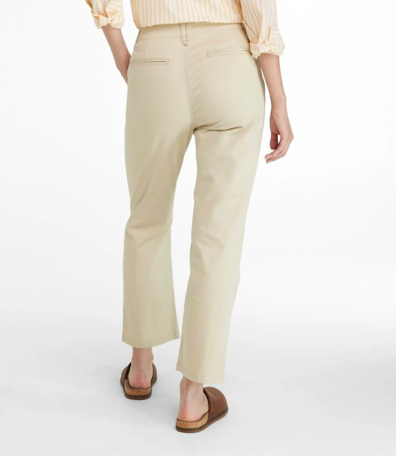 Women's Signature Easy-Cotton Pleated Chinos, Ankle