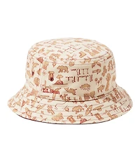 Kids' Bean's Reversible Cotton Bucket Hat