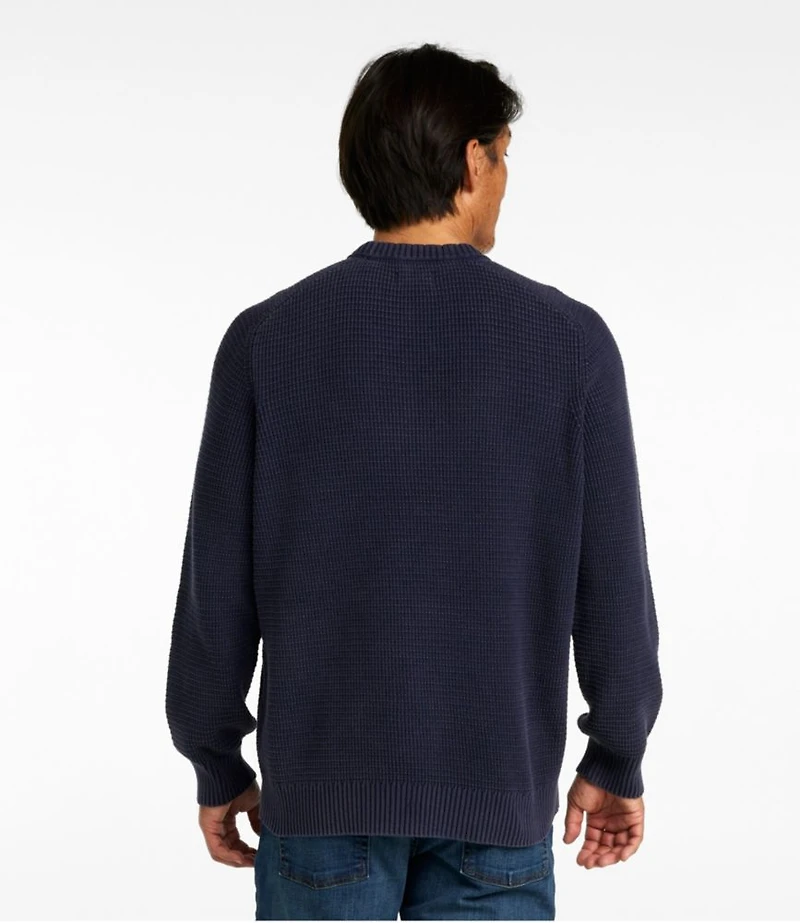 Men's Sunwashed Textured Cotton Sweater