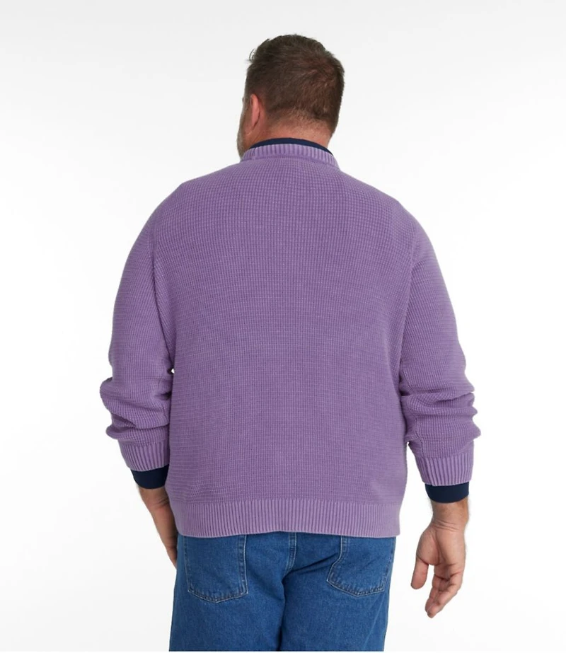 Men's Sunwashed Textured Cotton Sweater