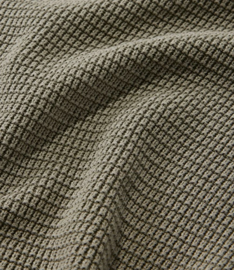 Men's Sunwashed Textured Cotton Sweater, Quarter-Zip