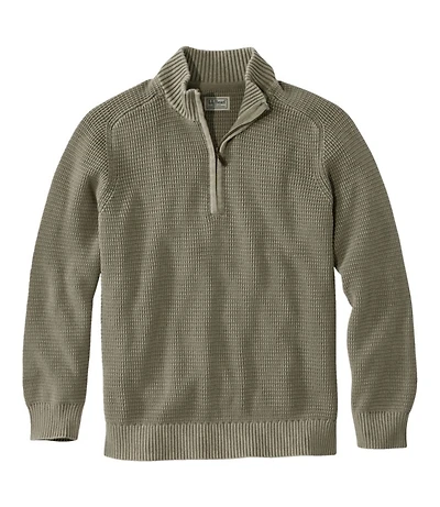 Men's Sunwashed Textured Cotton Sweater