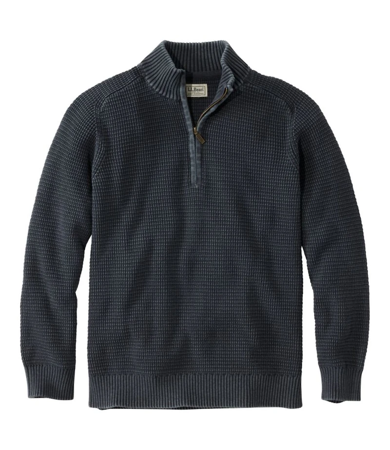Men's Sunwashed Textured Cotton Sweater