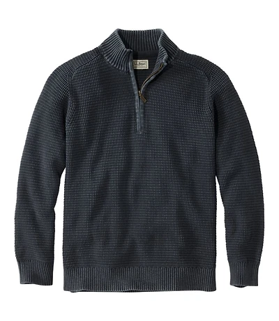 Men's Sunwashed Textured Cotton Sweater