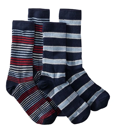 Men's Everyday Chino Sock, Stripe Two-Pack