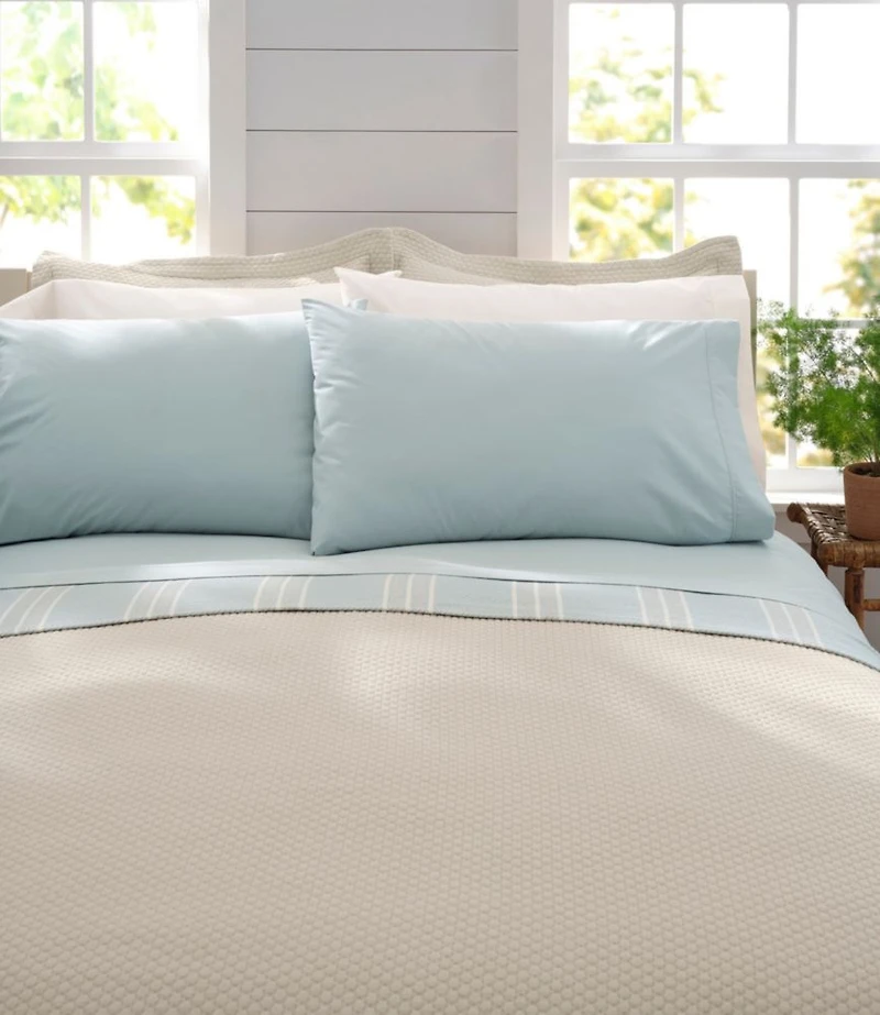 Sunwashed Percale Sheet Collection