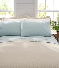 Sunwashed Percale Sheet Collection