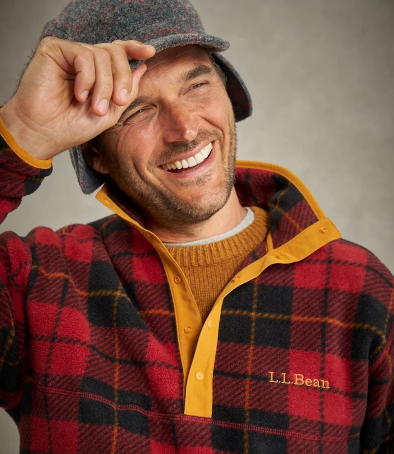 Adults' Bean's Classic Fleece Pullover, Print