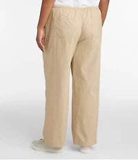 Women's Sunwashed Canvas Pants, High-Rise Straight-Leg
