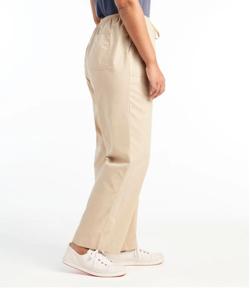 Women's Sunwashed Canvas Pants, High-Rise Straight-Leg