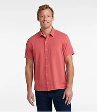 Men's Lakewashed Performance Shirts, Button-Front Shirt, Short-Sleeve