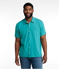 Men's Lakewashed Performance Shirts, Button-Front Shirt, Short-Sleeve
