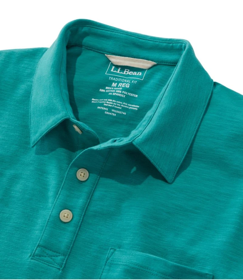 Men's Lakewashed Performance Polo, Short-Sleeve