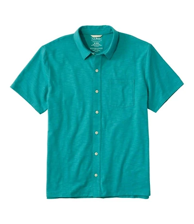 Men's Lakewashed Performance Shirts, Button-Front Shirt, Short-Sleeve