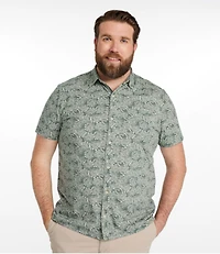 Men's Lakewashed Performance Shirts, Button-Front Shirt, Short-Sleeve, Print