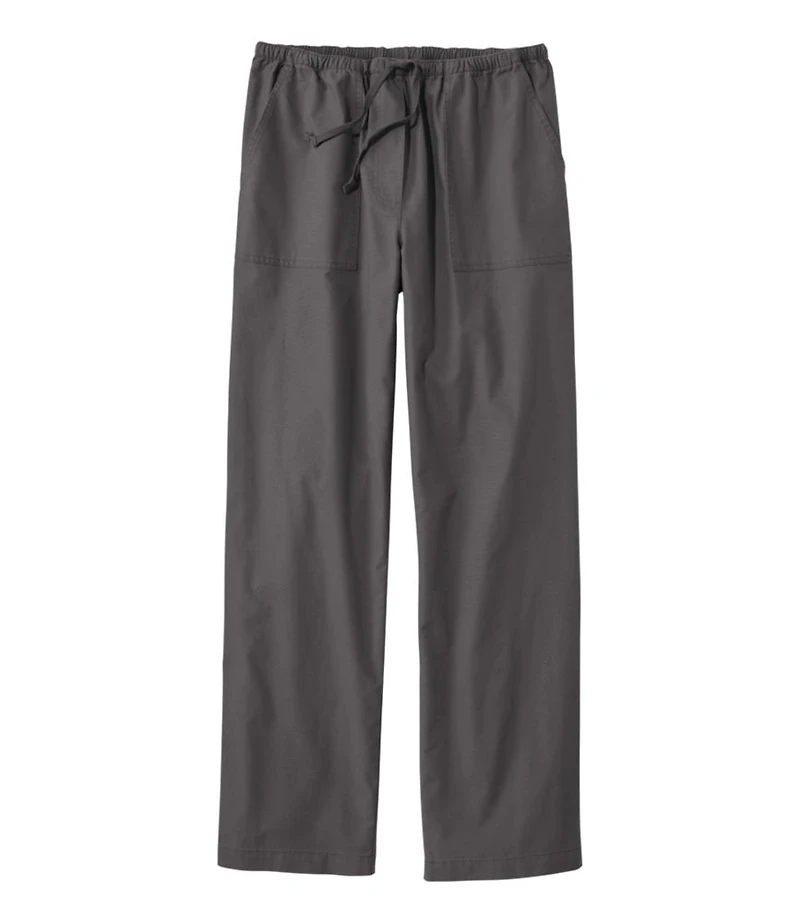 Women's Sunwashed Canvas Pants, High-Rise Straight-Leg