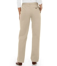 Women's Wrinkle-Free Bayside Pants, High-Rise Hidden Comfort Waist Straight-Leg
