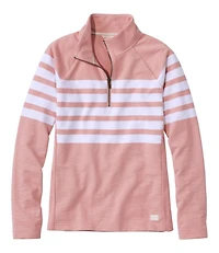 Women's Peaks Island Quarter-Zip Pullover, Stripe
