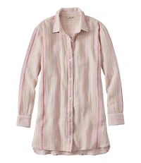Women's Cloud Gauze Cover-Up Shirt, Stripe