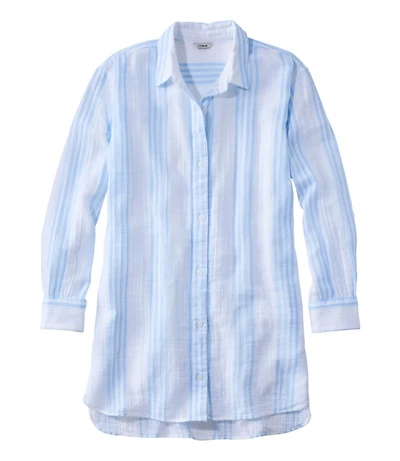 Women's Cloud Gauze Cover-Up Shirt, Stripe