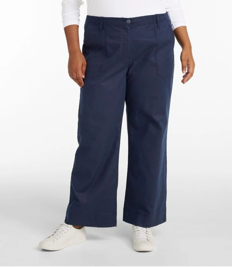 Women's Signature Utility Pants, Mid-Rise Wide-Leg Ankle-Length