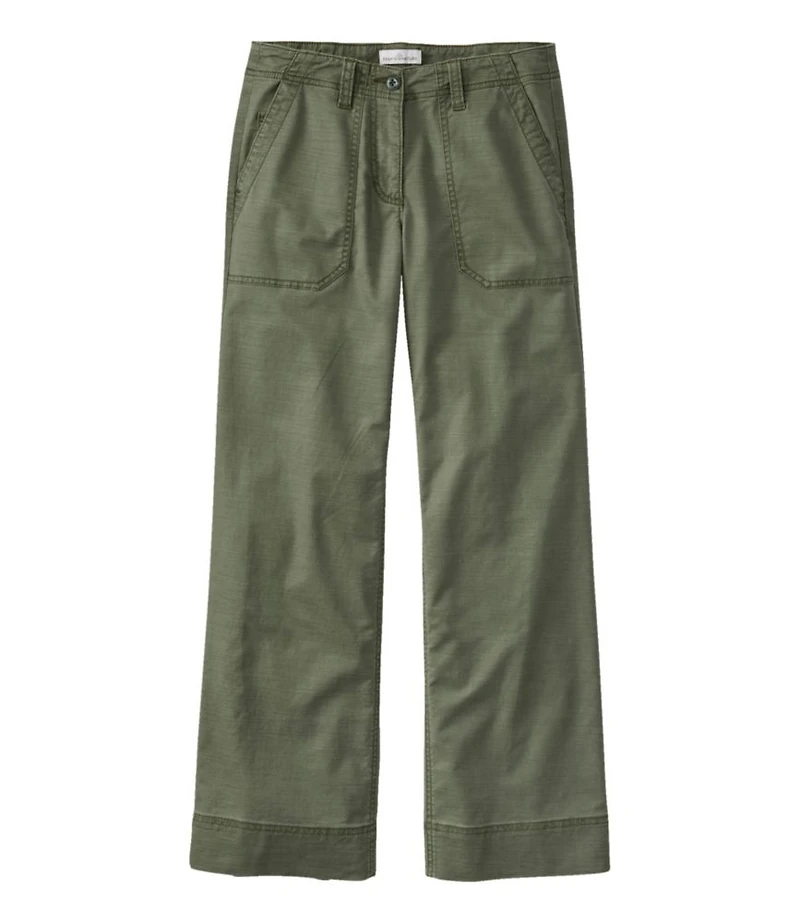 Women's Signature Utility Pants, Mid-Rise Wide-Leg Ankle-Length