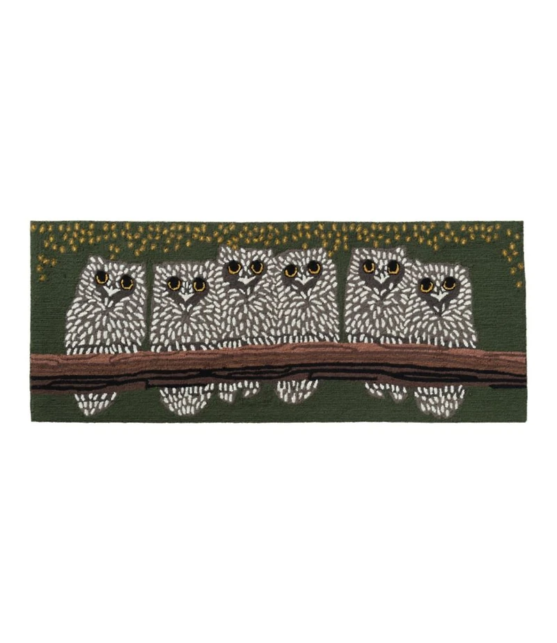 Indoor/Outdoor Vacationland Runner, Owls