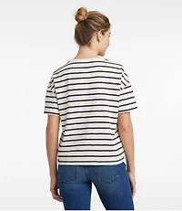 Women's Signature Slub Tee, Short-Sleeve Henley Novelty